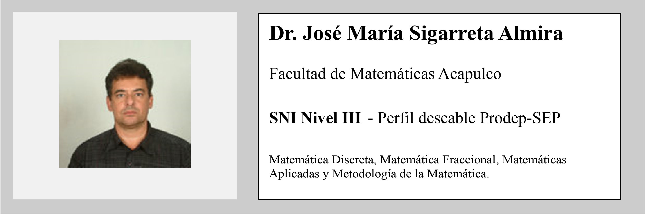 Dr José M. Sigarreta